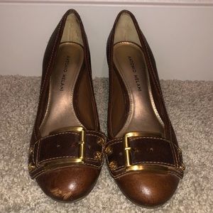 ANTONIO MELANI Brown Flats Size 6